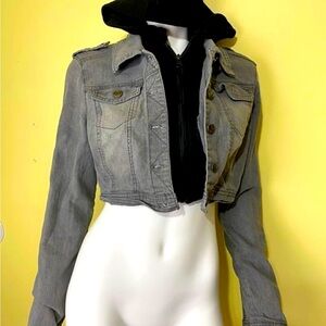 Hooded Denim gray Jacket
